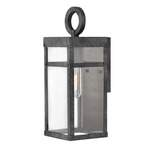 Porter Outdoor Wall Sconce - Aged Zinc / Clear