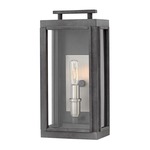 Sutcliffe 120V Outdoor Wall Light - Aged Zinc / Clear