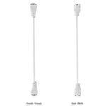 LED Under Cabinet Male/Female Flex Connector - White