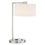 Park Table Lamp - Brushed Nickel / White