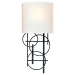 Pearl Mist Signature Wall Light - Black / Pearl Mist