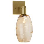 Ellisse Wall Sconce - Gilded Brass / Optic Amber