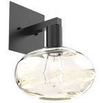 Coppa Wall Sconce - Matte Black / Optic Amber