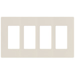 Claro Designer Style Wall Plate - Gloss Light Almond