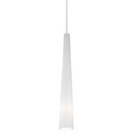 Zenith Freejack Pendant - Satin Nickel / White