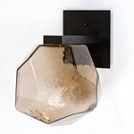 Gem Wall Sconce - Matte Black / Bronze