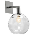 Terra Hanging Wall Sconce - Metallic Beige Silver / Optic Clear