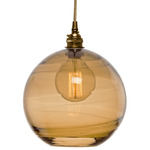 Terra Single Pendant - Gilded Brass / Optic Bronze