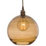 Terra Single Pendant - Flat Bronze / Optic Bronze