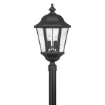 Edgewater 120V Outdoor Pier / Post Mount - Black / Clear Seedy