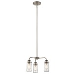 Braelyn Pendant/Semi Flush Mount - Classic Pewter / Clear Seeded