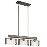 Aberdeen Linear Chandelier - Olde Bronze / Clear