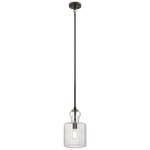 Riviera Pendant - Olde Bronze / Clear Ribbed