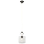 Riviera Pendant - Olde Bronze / Clear Ribbed