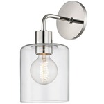 Neko Wall Light - Polished Nickel / Clear