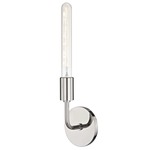 Ava Tube Wall Light - Polished Nickel