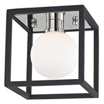 Aira Wall / Ceiling Light - Floor Model - Polished Nickel / Black