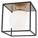 Aira Ceiling Light - Aged Brass / Black