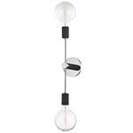 Astrid Wall Light - Polished Nickel / Black