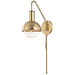 Riley Reading Wall Light - Aged Brass