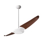 IC/Air2 DC Ceiling Fan - Gloss White / Mahogany Wood