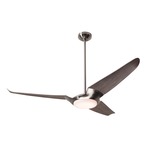 IC/Air3 DC Ceiling Fan with Light - Bright Nickel / Graywash