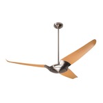 IC/Air3 DC Ceiling Fan - Bright Nickel / Maple