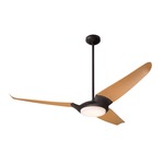IC/Air3 DC Ceiling Fan with Light - Dark Bronze / Maple