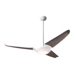 IC/Air3 DC Ceiling Fan with Light - Gloss White / Graywash