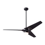 Torsion Ceiling Fan with Light - Dark Bronze / Black