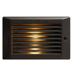 120V Louvered Step Light - Bronze / Clear