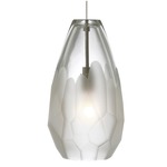 Briolette Monopoint Pendant - Satin Nickel / Frosted