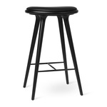 Bar Height Stool - Black Stained Beech