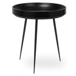 Bowl Side Table - Black / Black Stained Mango Wood