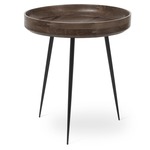 Bowl Side Table - Black / Sirka Grey Mango Wood