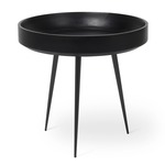Bowl Side Table - Black / Black Stained Mango Wood