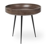 Bowl Side Table - Black / Sirka Grey Mango Wood