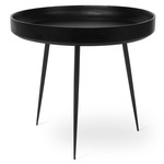 Bowl Side Table - Black / Black Stained Mango Wood