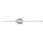 Foil LED Bathroom Vanity Light - Brushed Aluminum / White