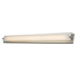 Blaze LED Bathroom Vanity Light - Brushed Nickel / Frosted