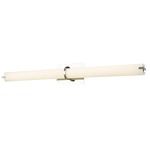 Squire Round LED Bathroom Vanity Light - Chrome / Opal