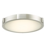 Halo Ceiling Light Fixture - Brushed Nickel / Frosted