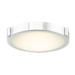 Halo Ceiling Light Fixture - Chrome / Frosted