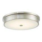 Spark Ceiling Light Fixture - Brushed Nickel / Frosted