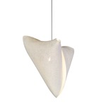 Ballet Elance Pendant - Stainless Steel / White