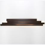 Li Wall Light - Stainless Steel / Brown