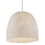 Onn Pendant - Nickel Plated / White