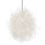 Pili Pendant - Stainless Steel / White