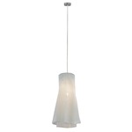 Tempo Andante Pendant - Stainless Steel / White