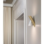 Tubes Large Wall Sconce - Light Gold / Opal